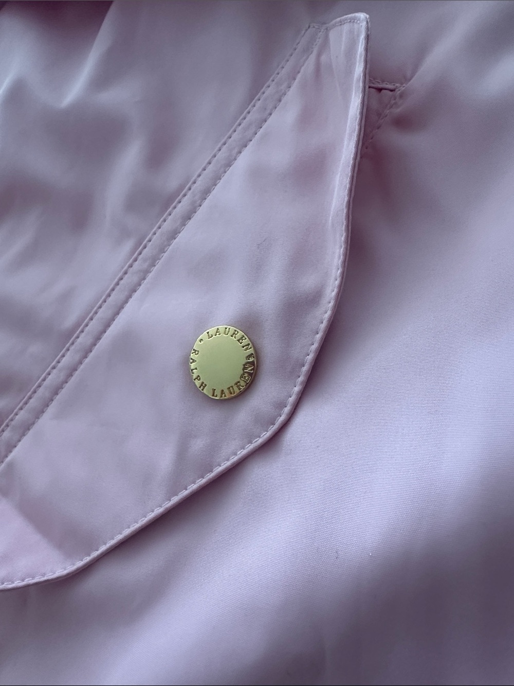 Lauren Ralph Lauren Baby Pink Windbreaker Rain Jacket Windbreaker size XL - Picture 3 of 10
